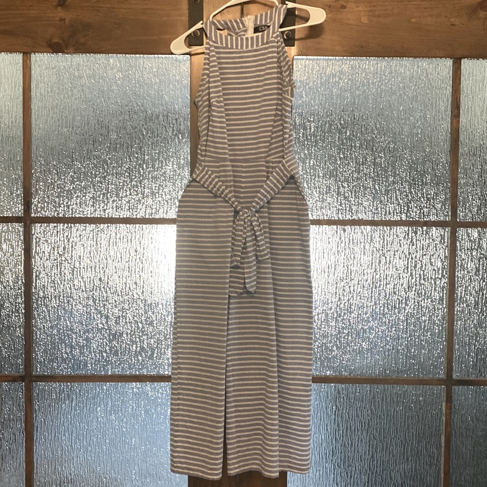 Midi-Romper Nautical Blue/White